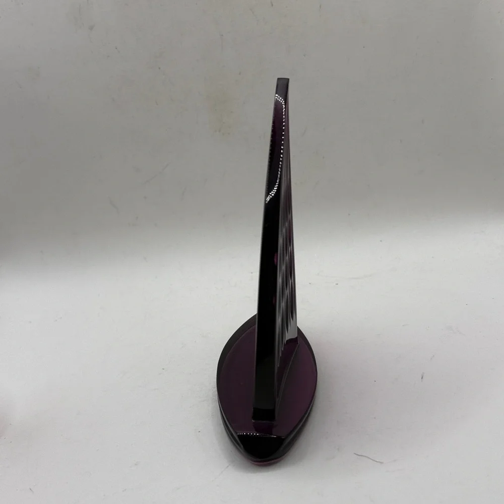 Waterford Ireland Art Glass Purple Crystal Sailboat Figurine Collectible Office - Picture 4 of 14